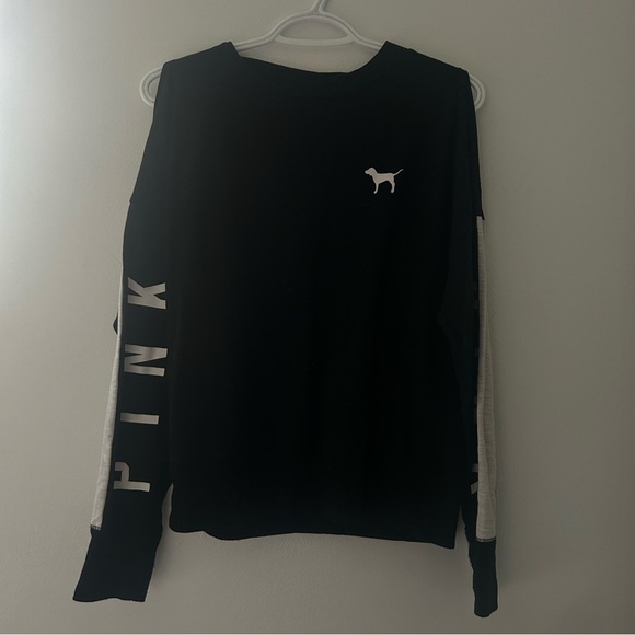 VS PINK Long Sleeve Top w/ Open Shoulders - Picture 1 of 3